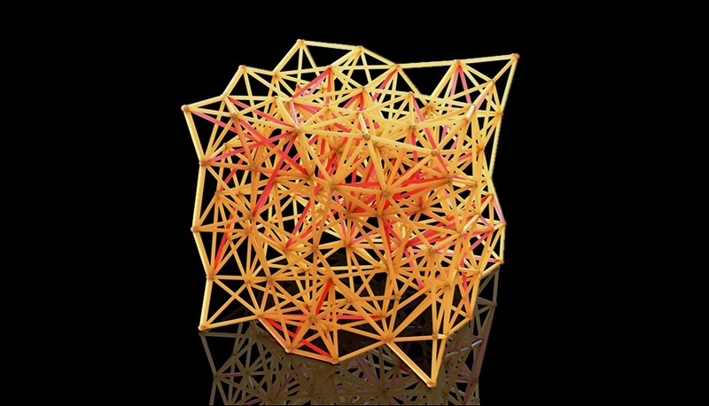 A 3D-printed model demonstrates smart metamaterials with widely adjustable elasticity. 