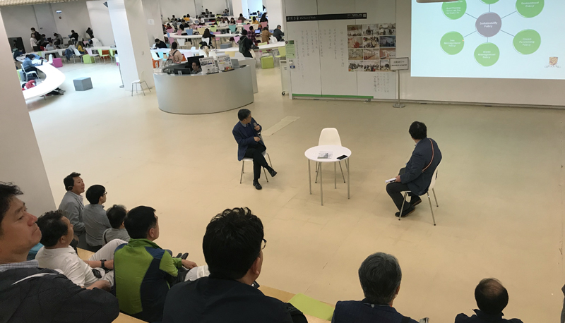 Professional staff of the Korean Institution of Sustainable Design and Education Environment and representatives of national universities in South Korea visit CUHK to learn about it's development and sustainability.