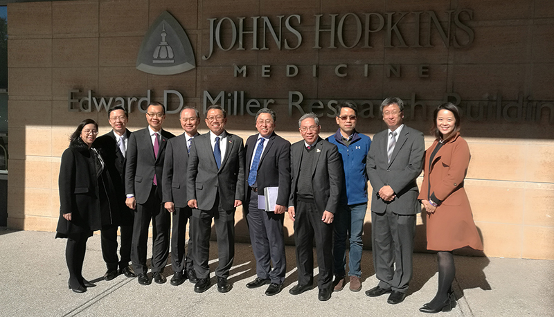 The CUHK delegation visits Johns Hopkins University.