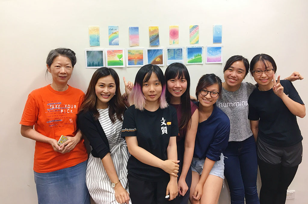 
Several students started their exploration journey with Pastel Nagomi Art at Chung Chi.【Pastel Nagomi Art Experiential Workshop】
