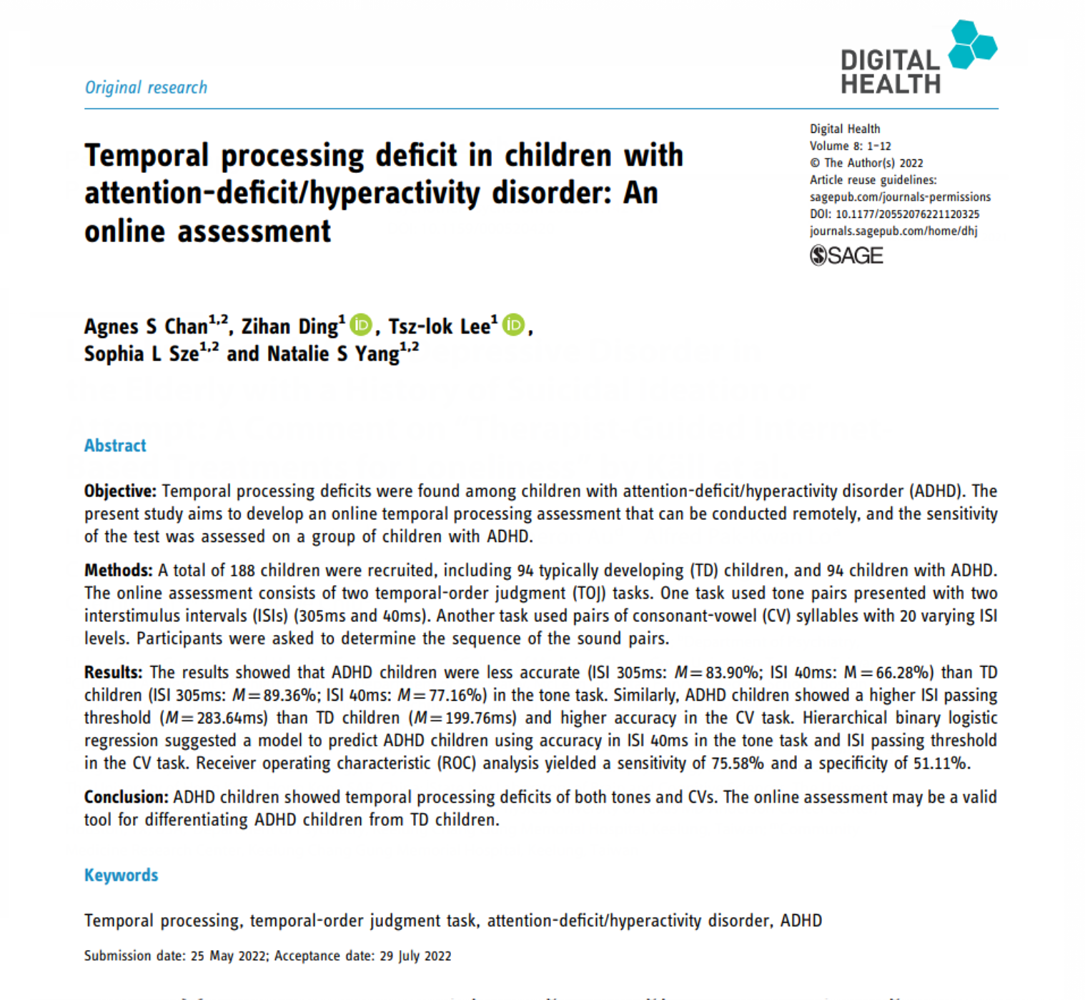 TemporalProcessingDeficitinChildren