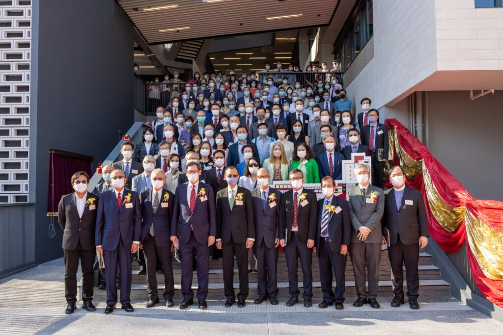 Guests celebrate the opening of Chung Chi Student Development Complex.