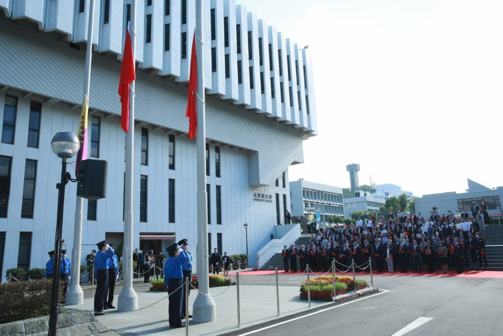 CUHK holds a flag-raising ceremony to kick off the 2022/23 academic year.