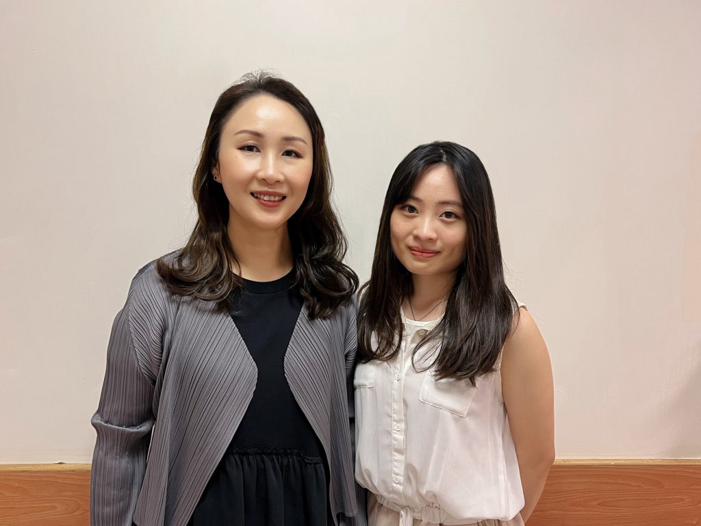 Professor Liona POON (left) and Dr. Hillary LEUNG, Clinical Lecturer from the Department of Obstetrics and Gynaecology at CU Medicine.