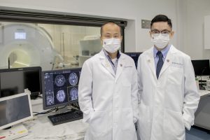 The Division of Neurology at CU Medicine conducted brain health evaluations of 550 Hong Kong citizens through a community screening programme, revealing that two-thirds of the participants aged 40-75 suffer from cerebral small vessel disease (CSVD).<br />
<br />
Research team members include (from left) Professor Thomas Wai Hong LEUNG, Lee Quo Wei Professor of Neurology, Head of Division of Neurology, Department of Medicine and Therapeutics at CU Medicine and President of the Hong Kong Neurological Society; and Dr. Bonaventure Yiu Ming IP, Assistant Professor, Division of Neurology, Department of Medicine and Therapeutics at CU Medicine.