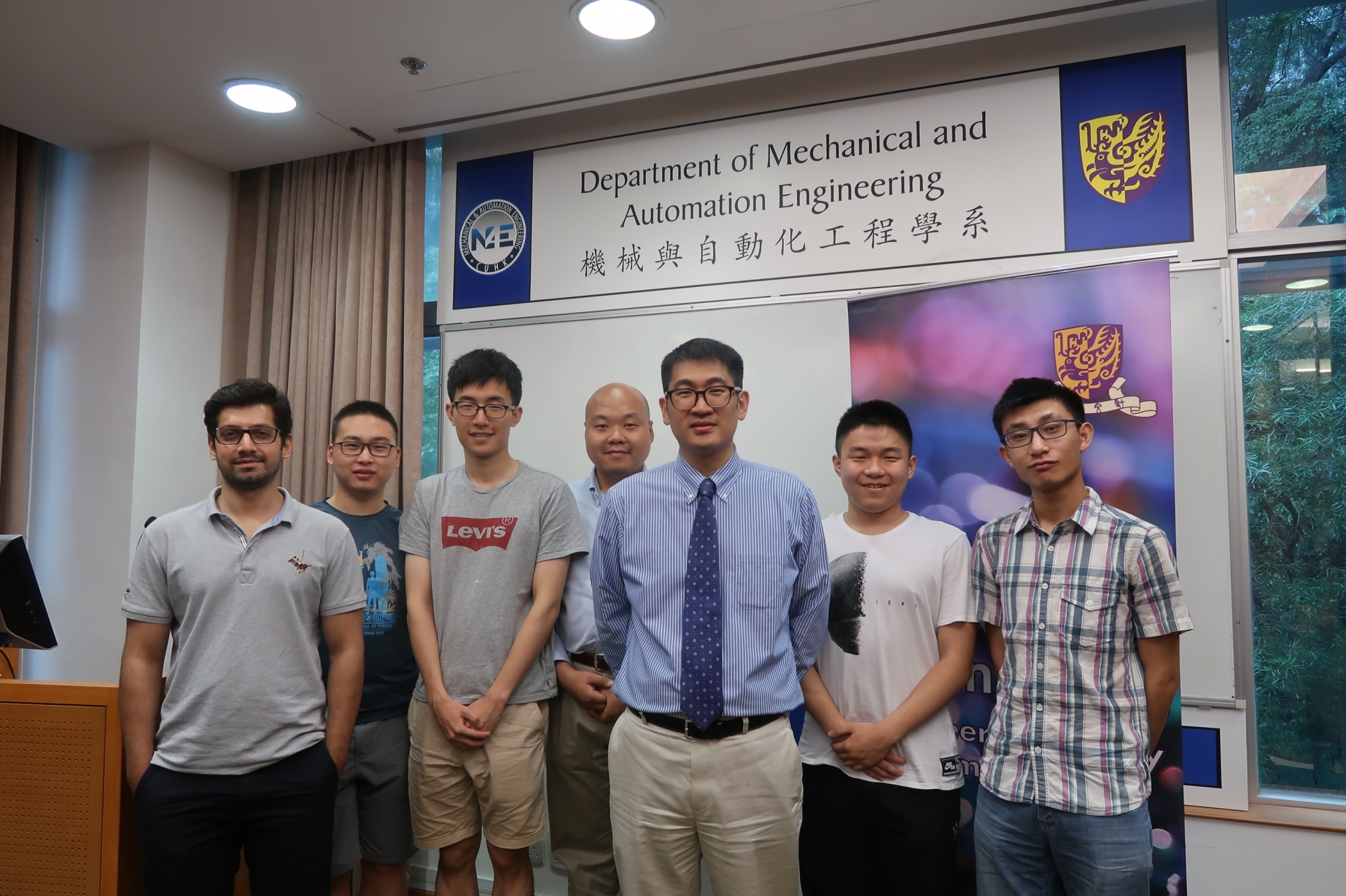 Prof. Shih-Chi CHEN (1st from right, front row) and his research team.