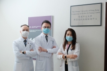 CUHK established a Coronavirus Testing Centre for paediatric population to identify silent carriers of COVID-19 viruses, with a target to provide up to 2,000 COVID-19 tests per day.

(From left) Professor Paul CHAN, Chairman of the Department of Microbiology and Associate Director of the Centre for Gut Microbiota Research; Professor Francis CHAN, Dean of CU Medicine and Director of the Centre for Gut Microbiota Research; and Professor Siew NG, Associate Director of the Centre for Gut Microbiota Research, at CUHK.