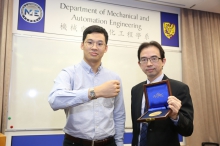 Research team members Prof. Wei-Hsin LIAO (right) and Dr. Mingjing CAI (left).