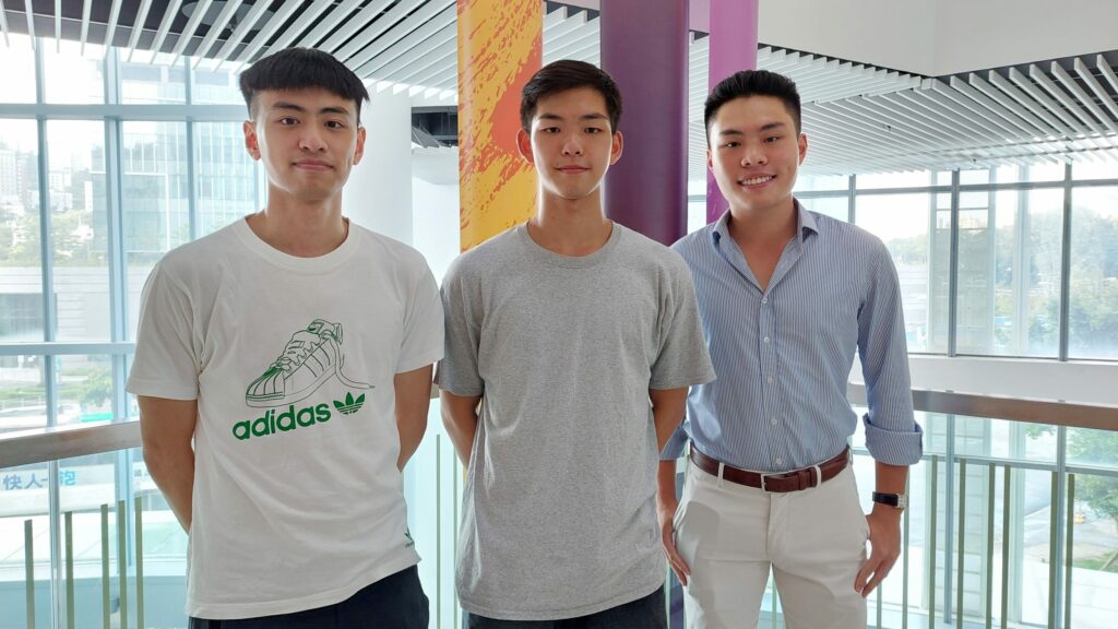 From left to right: Jack Kei-hon Wong, Rocky Ming-chak Shek and Isaac Sheung-yee Wong