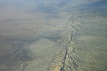 The research team studies the San Andreas Fault in California, US.