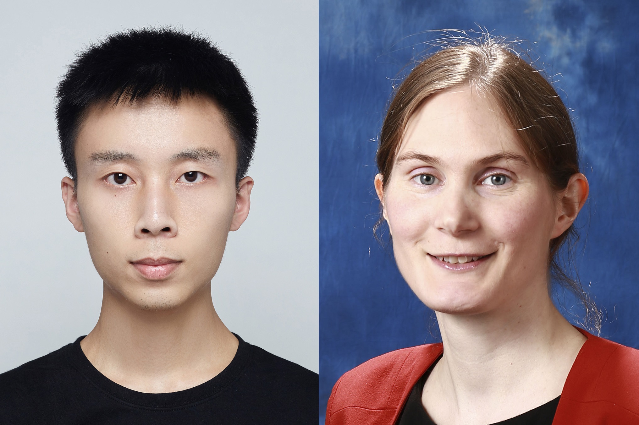 (From left to right) Dr. Xuequan Chen, the study’s first author and post-doctoral fellow from the Department of Electronic Engineering at CUHK, and Professor Emma Pickwell-MacPherson from the Department of Electronic Engineering at CUHK and the Department of Physics at the University of Warwick.