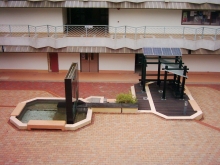 Water fountain at Lady Shaw Building