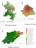 The local climate zone map of Yangtze River Delta in China.