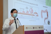 Prof. Simon NG points out that adenoma and advanced adenoma are pre-cancerous conditions of colorectal cancer. Without timely diagnosis, these conditions will develop to colorectal cancer.