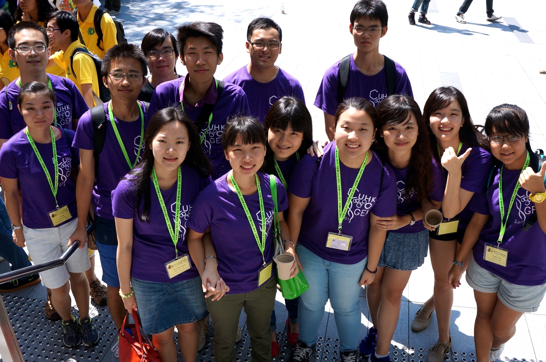 The genetic engineering team formed by undergraduate students of science and engineering at CUHK.