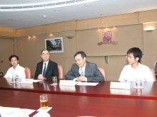 From left: Mr. Fong Chin Lung, Prof. Raymond Chan, Prof. Lau Ka-sing and Mr. Wong Wing Hong Tony.