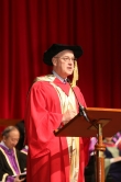 Prof. Andrew D. Hamilton delivers a speech