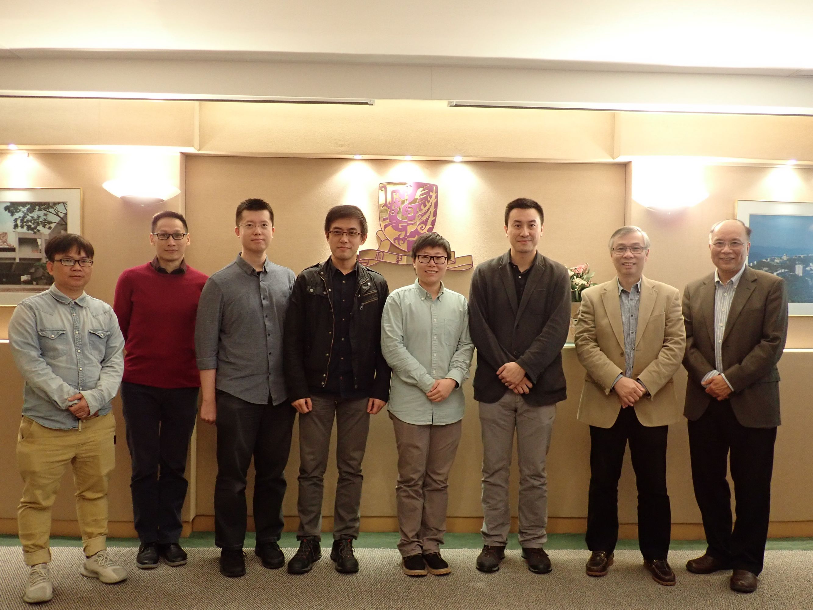 CUHK researchers at the School of Life Sciences discover that arthropods share a common regulatory mechanism for their hormones. (From left) Mr. Wenyan Nong, Prof. Edwin Ho Yin Chan, Prof. Alex Chun Koon, Prof. Ting Fung Chan, Dr. Zhe Qu, Prof. Jerome H.L. Hui, Prof. Hon-ming Lam and Prof. Ka Hou Chu.