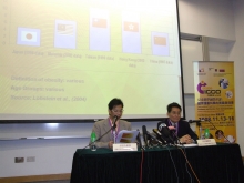 Prof. Stanley Sai-chuen HUI (left), Department of Sports Science and Physical Education of CUHK and Prof. You-lian HONG, Chairman of the Department of Sports Science and Physical Education of CUHK talk about the current trend of childhood obesity in Hong Kong and Asia