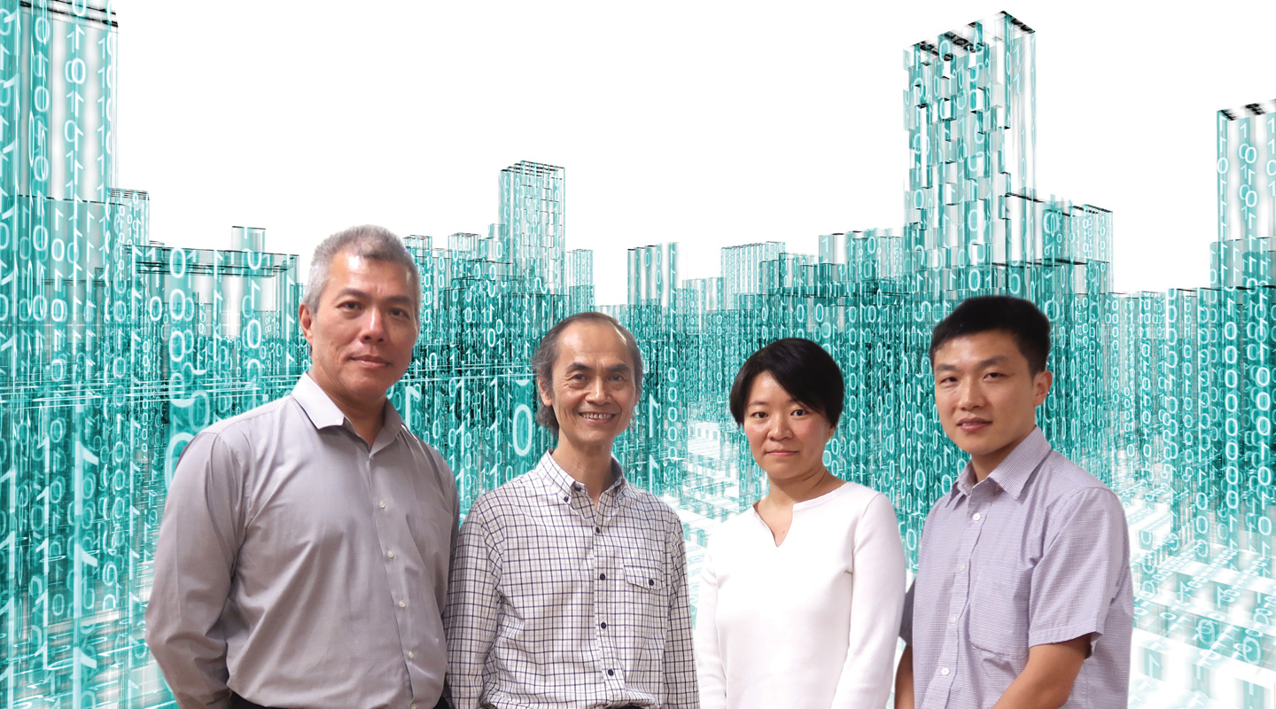 From left: Prof. Edward Ng, Prof. Leung Yee, Prof. Ren Chao, and Dr. Xu Yong of the Institute of Future Cities at CUHK