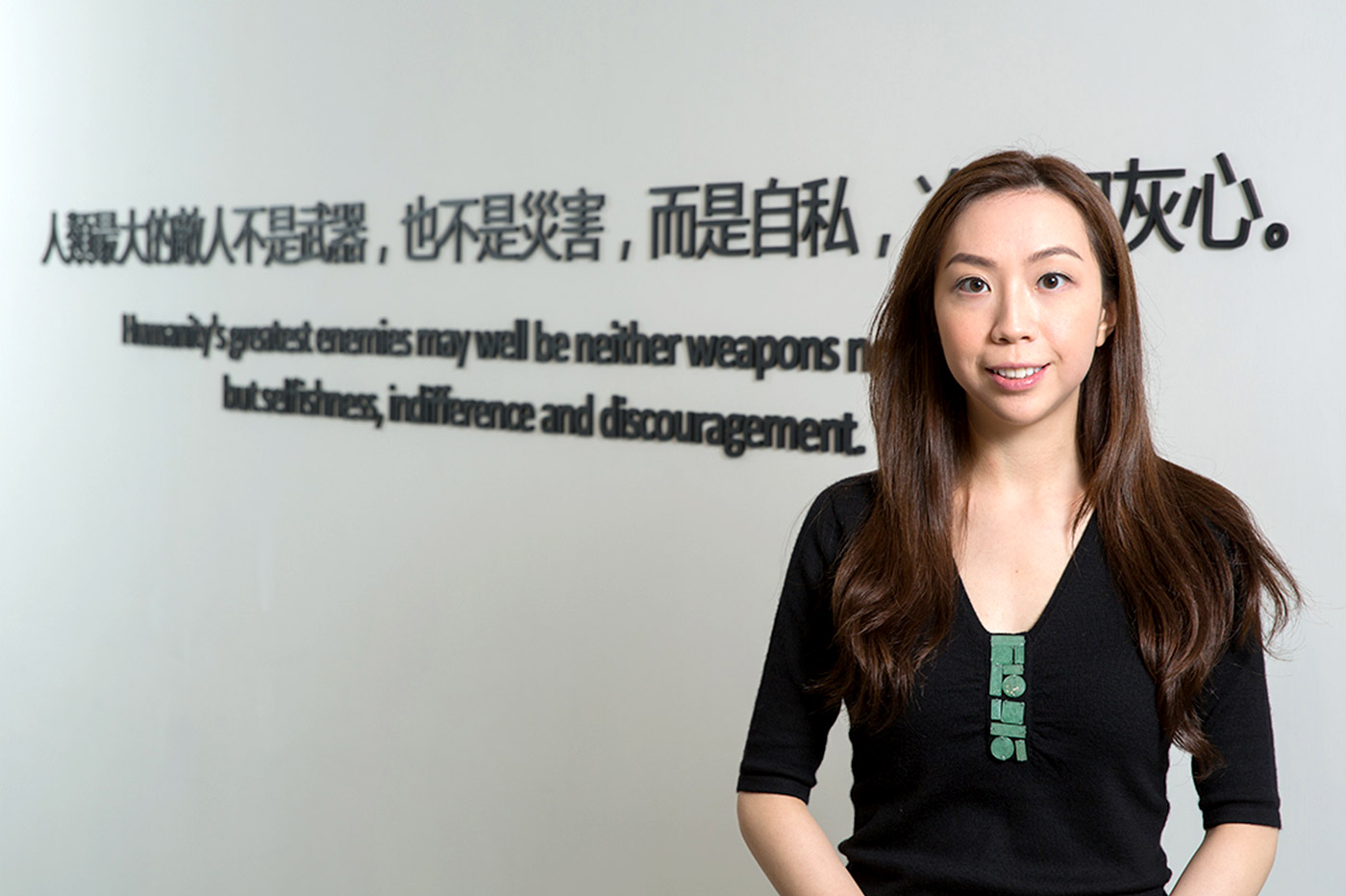 Eliza Cheung, clinical psychologist of the Hong Kong Red Cross