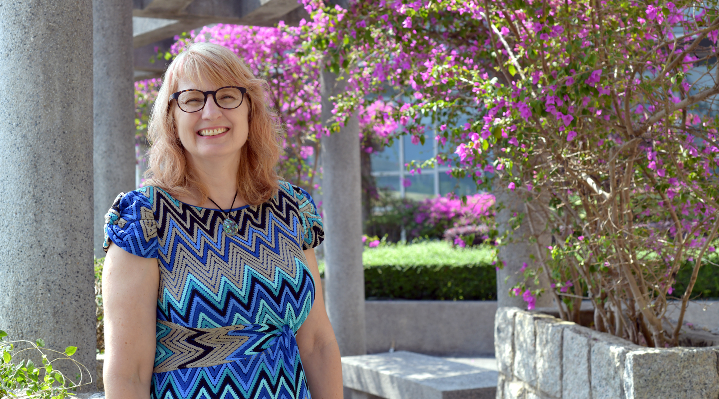 Annette, who has been teaching German in CUHK for 16 years, said the Roman garden ‘Forum’ is her favourite place on campus