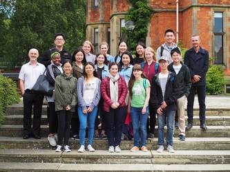 Group picture with students and staff from the University of York