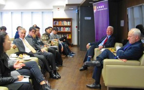 Prof Michael Sandel Drops By For Conversation With Students