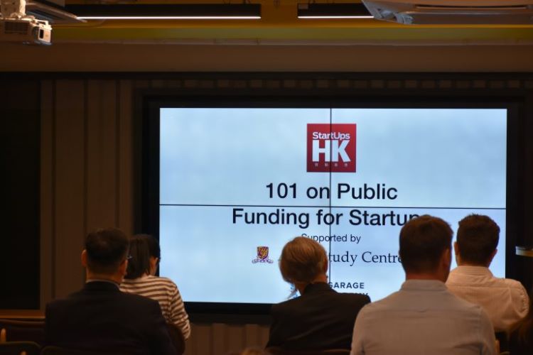 Startup 101 Workshop Hong Kong Public Funding