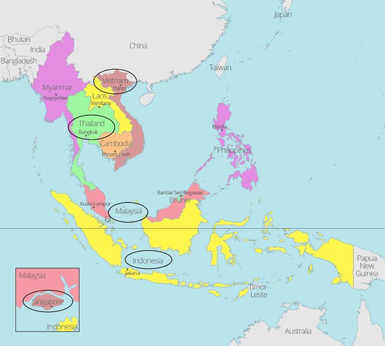 Price level trends and possible causes in some ASEAN economies