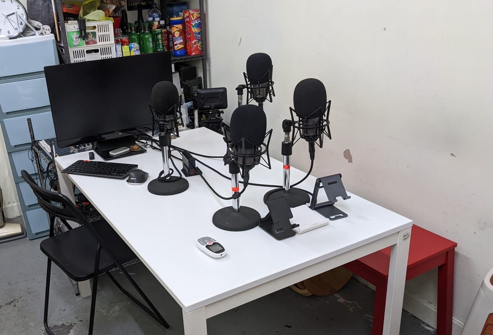 Podcast頻道「香港人的有聲書」錄製節目的器材,錄音咪。