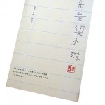 《我是梁金妹》一書以小時候的練字簿作主題，目的用以紀念當時梁金妹在丈夫意外身亡後，學習寫自己名字的時光。