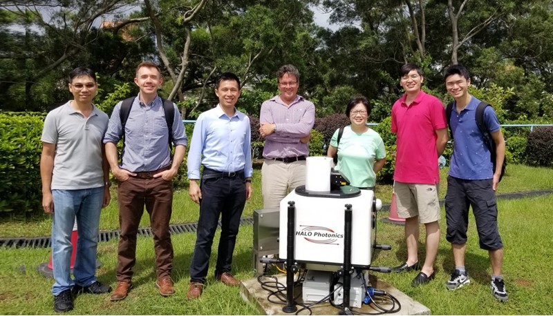 Prof. Steve Yim and Prof. Jim Haywood with team members at the Hong Kong Observatory.