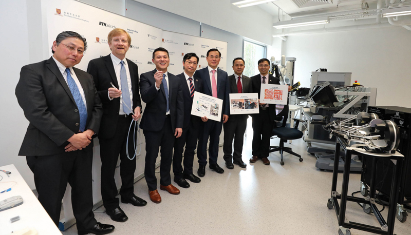 The three top-notch overseas institutions will collaborate with CUHK through the planned Multi-Scale Medical Robotics Centre.