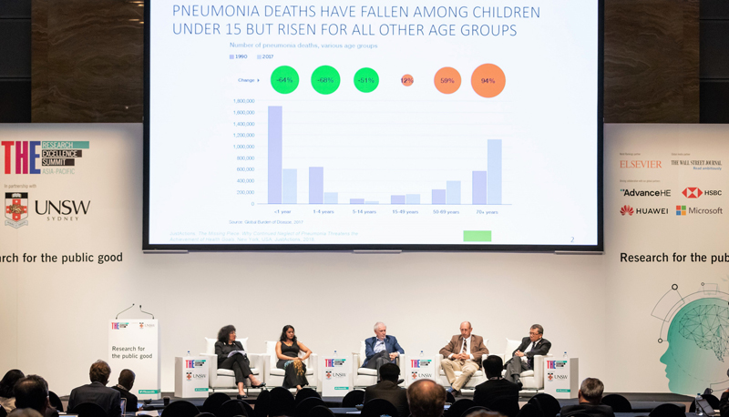 Prof. Rocky S. Tuan (1st right) is one of the experts leading the discussion in the ‘What’s Killing Us? The Age of Resistant Diseases’ session.