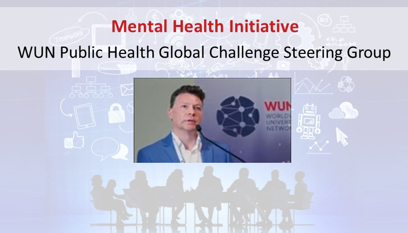 Dr. John Bell of UAlberta presents the Mental Health Initiative at the Opening Plenary of the WUN AGM.