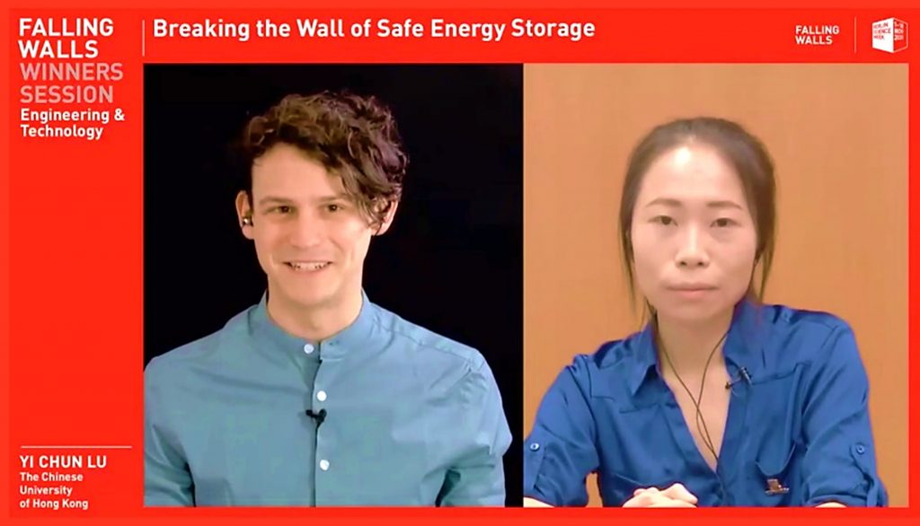 Prof. Yi-Chun Lu at interview with the Falling Walls Foundation for her top-10 win.