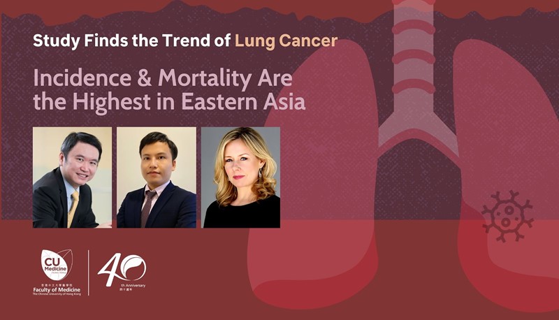 The study by Prof. Martin Wong, Dr. Jun Jie Huang and Prof. Mellissa Withers could inform lung cancer control strategies across the world. (Photo courtesy of CU Medicine)