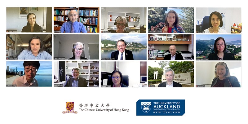 A meeting of CUHK and the University of Auckland to explore future collaborations.