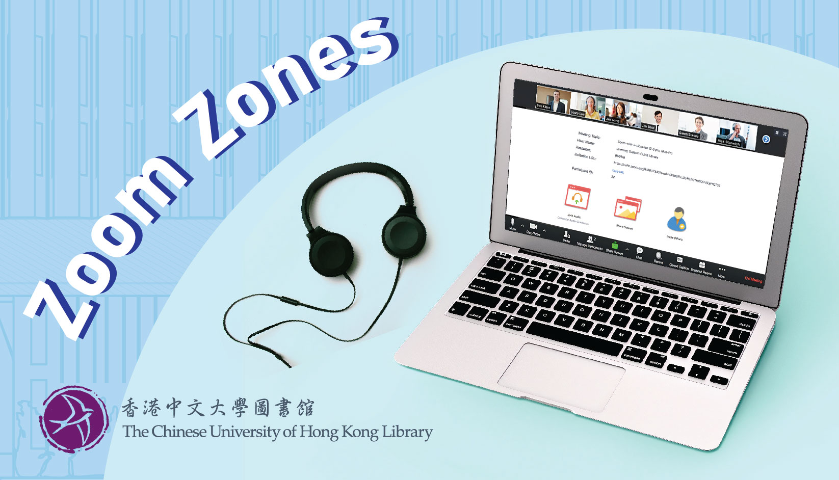 Zoom Zones in the CUHK Library