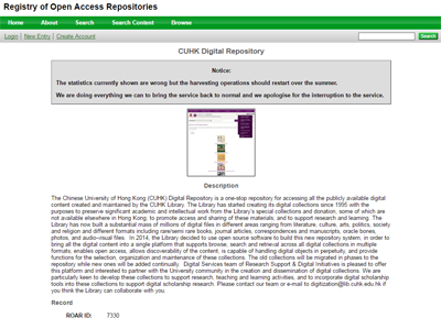  Registry of Open Access Repositories