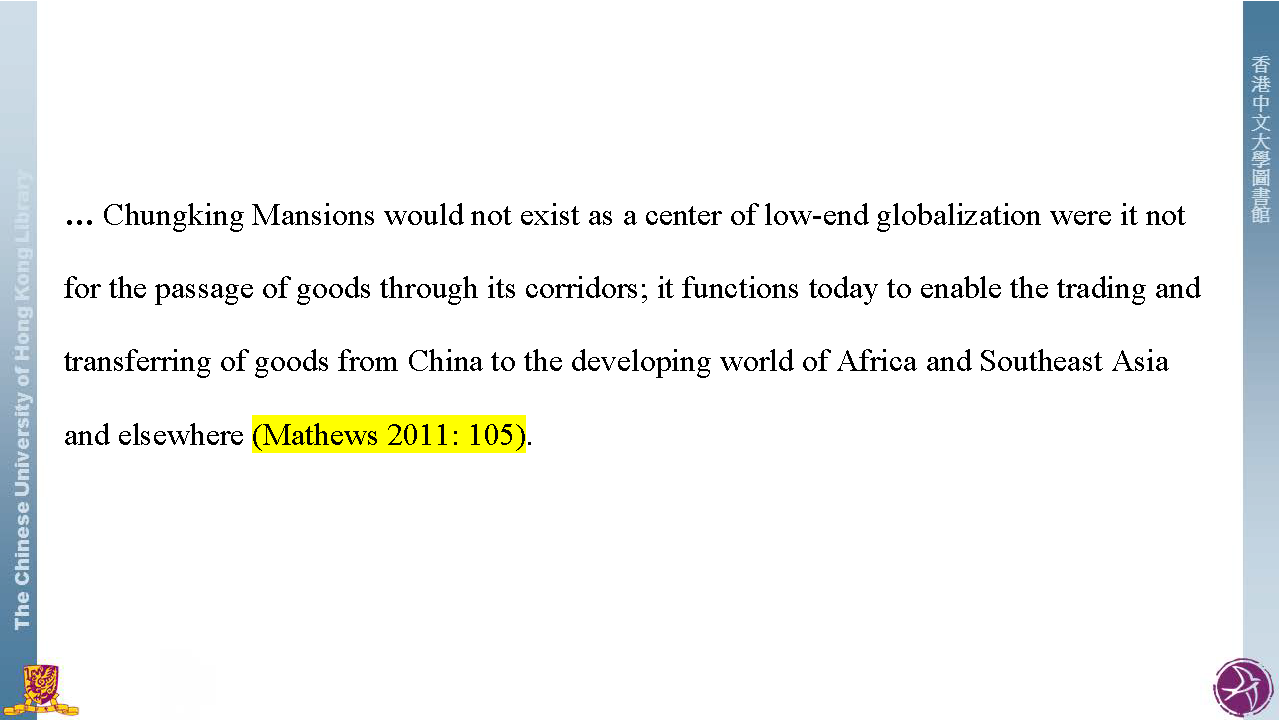In-text citation
