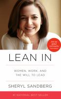 Lean In: women work and the will to lead