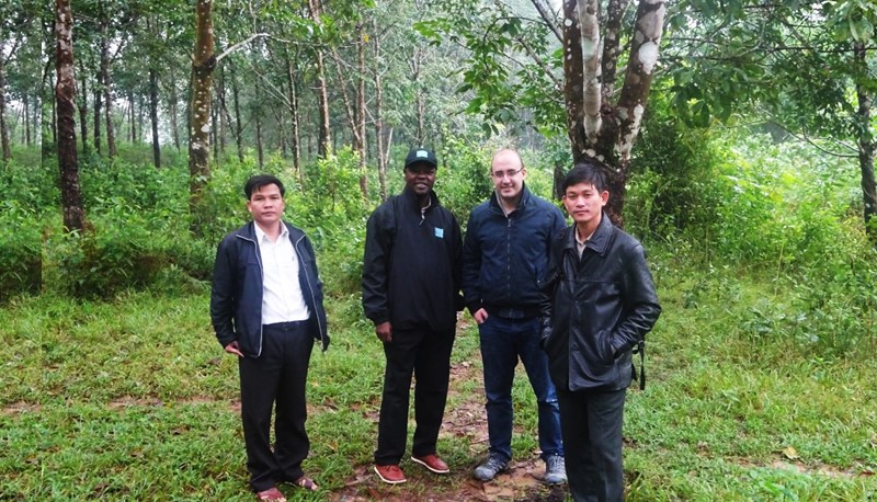 Prof. Lawal M. Marafa with colleagues in Thuong Nhat commune, Central Vietnam.