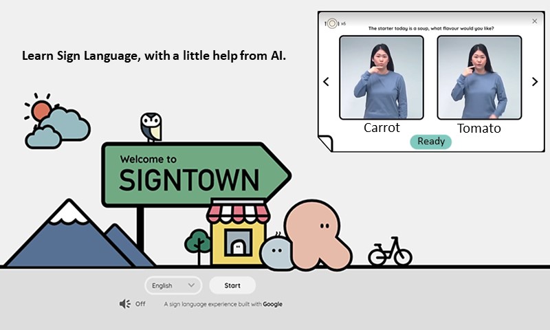 SignTown is the world’s first multi-language online sign language game.