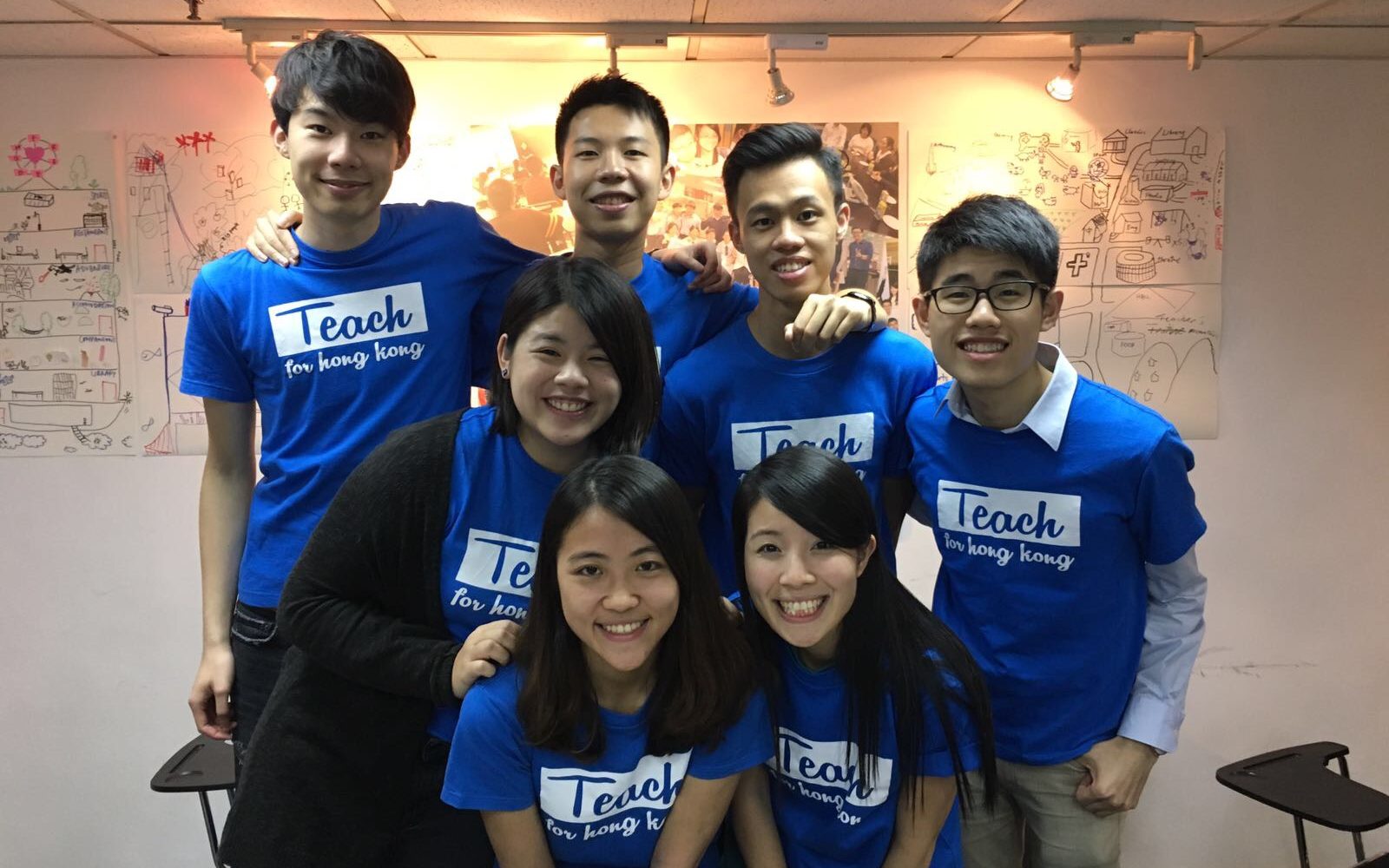 Arnold with his team at Teach for Hong Kong