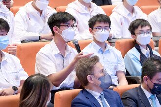 Secondary school participant joined keen discussion 