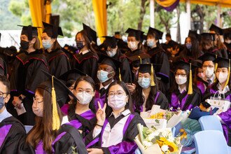 Joyful graduates celebrating their academic achievements 