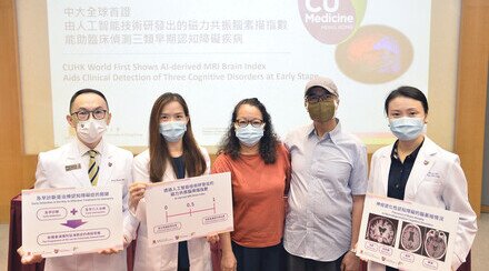 CUHK World First Shows AI-derived MRI Brain Indices   Aid Clinical Detection of Three Cognitive Disorders at Early Stage