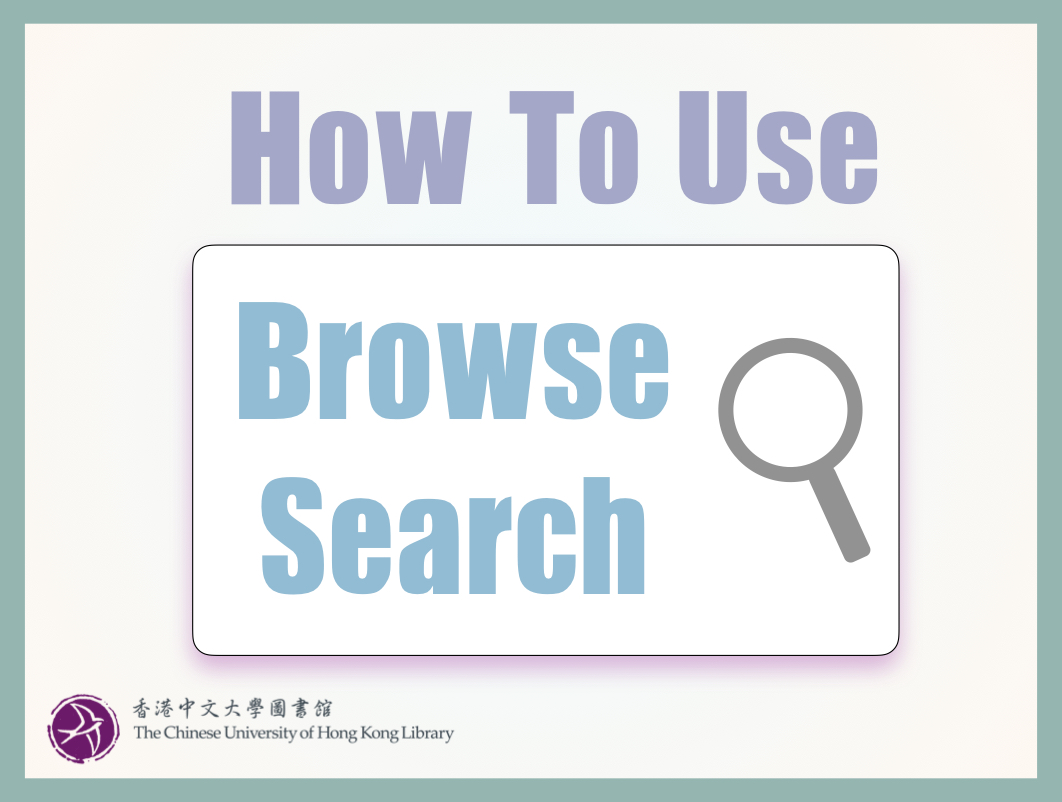 How to use Browse Search